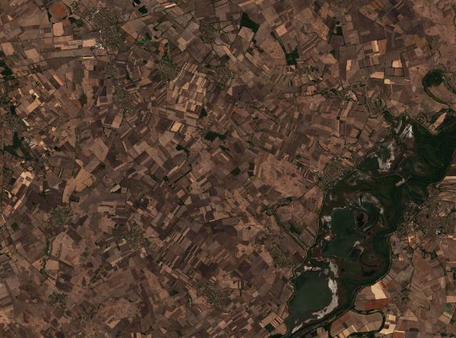 Tisza-tó műholdképe, 2026. 09. 20.
